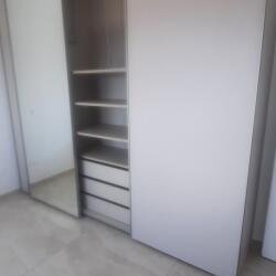 Geokitchens Limassol White Wardrobe With A Mirror