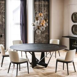 Skorpio Round Dining Table Cattelan Italia Home Deco Furniture Italian Brands Limassol Nicosia Paphos Cyprus